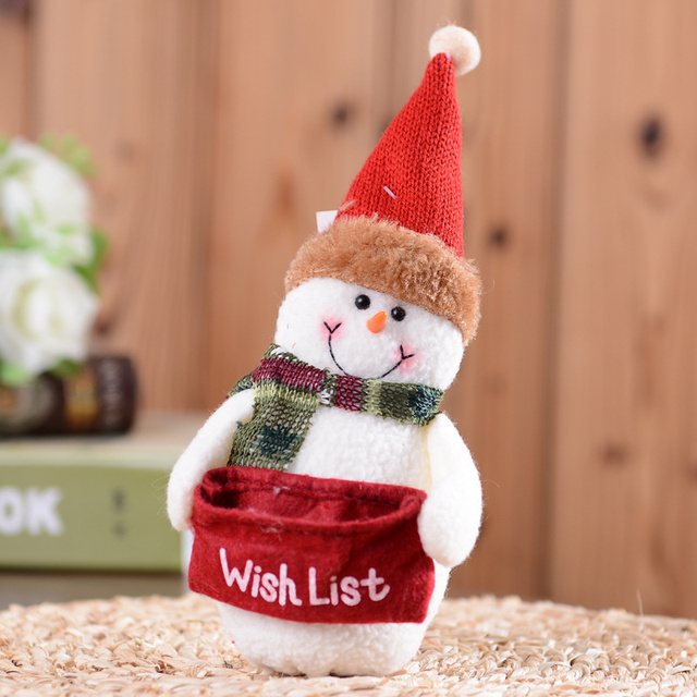 Wiszące ozdoby choinkowe Snowman i święty mikołaj z kreskówek drewniane, nowy rok 2022, prezenty bożonarodzeniowe - Wianko - 5