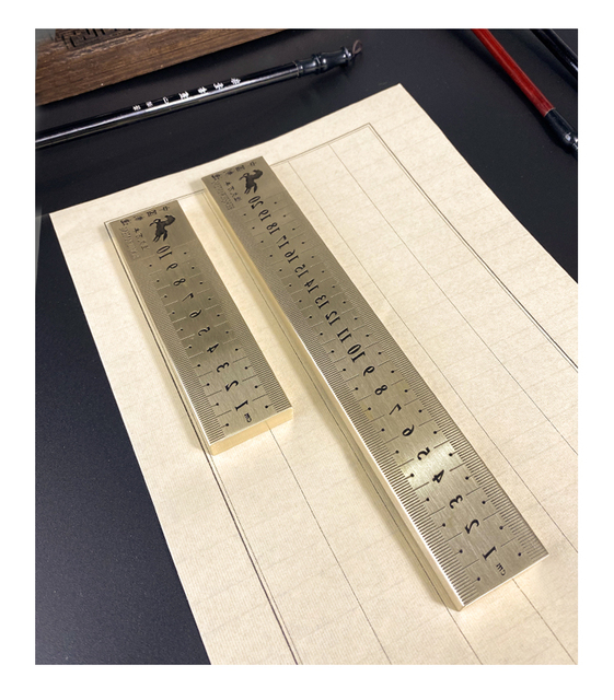 Wielofunkcyjny przycisk do papieru wzorowany na chińskiej kaligrafii z mosiężnym wykończeniem - Wianko - 10