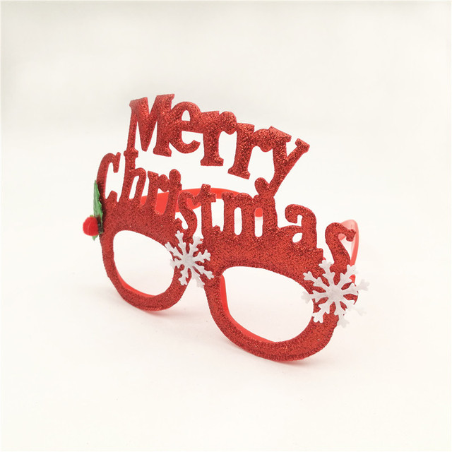 Ozdobna ramka na zdjęcie Bożego Narodzenia - Świąteczny bałwanek Santa Claus Elk z okularami - Wianko - 9