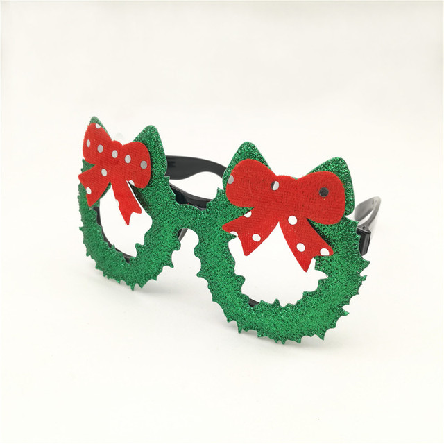 Ozdobna ramka na zdjęcie Bożego Narodzenia - Świąteczny bałwanek Santa Claus Elk z okularami - Wianko - 11