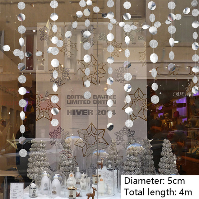 Mrożone zaopatrzenie firm - 3D sztuczne płatki śniegu, girlandy papierowe, ozdoby świąteczne i zimowe dekoracje do domu - Wianko - 42