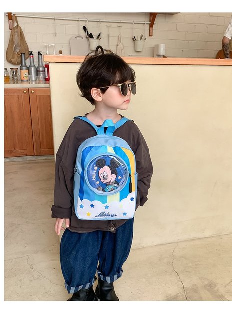 Pluszowy plecak z nadrukiem Myszki Miki, Minnie i Kaczora Donalda dla dzieci 3-12 lat - Wianko - 5