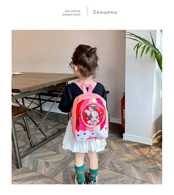 Pluszowy plecak z nadrukiem Myszki Miki, Minnie i Kaczora Donalda dla dzieci 3-12 lat - Wianko - 7