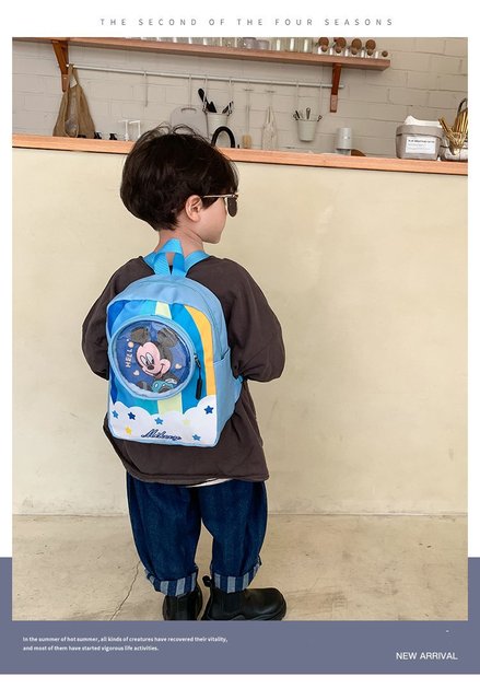 Pluszowy plecak z nadrukiem Myszki Miki, Minnie i Kaczora Donalda dla dzieci 3-12 lat - Wianko - 1