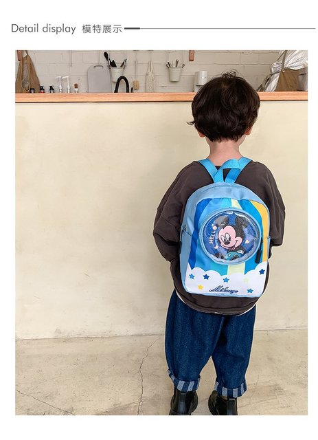 Pluszowy plecak z nadrukiem Myszki Miki, Minnie i Kaczora Donalda dla dzieci 3-12 lat - Wianko - 4