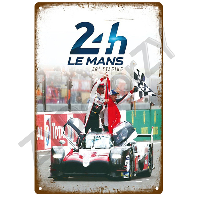 Plakat domowy Lemans 24 z retro estetyką - Wianko - 6