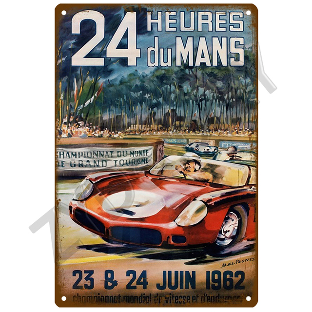 Plakat domowy Lemans 24 z retro estetyką - Wianko - 19