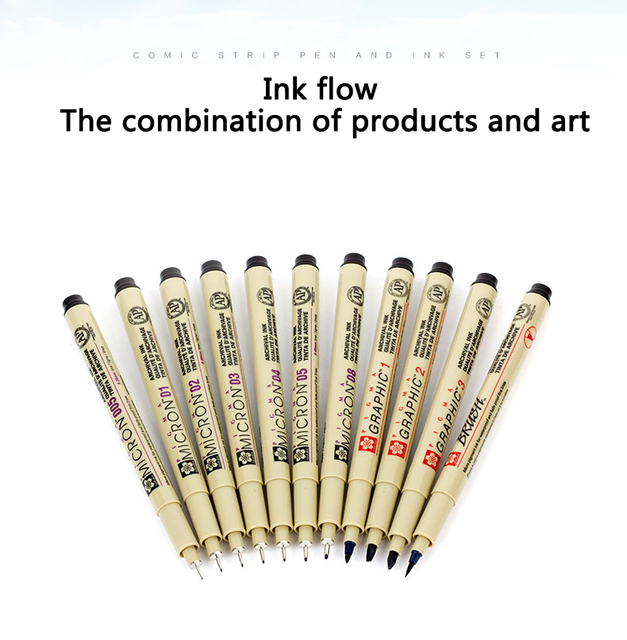 Sakura Pigma Micron Fine Pen - czarny długopis wodoodporny o gładkim tuszu do rysowania i szkicowania (1 sztuka) - Wianko - 3
