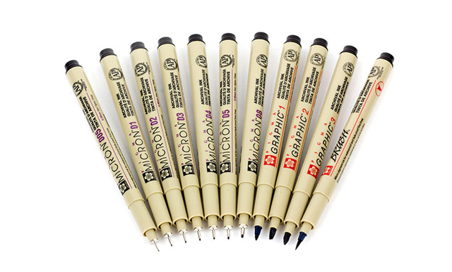Sakura Pigma Micron Fine Pen - czarny długopis wodoodporny o gładkim tuszu do rysowania i szkicowania (1 sztuka) - Wianko - 5