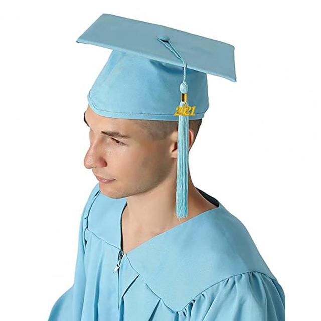 Czarna frędzlowa Mortarboard - Party czapka zakończenia szkoły dla akademickich mistrzów i lekarzy - Wianko - 1