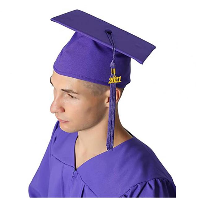 Czarna frędzlowa Mortarboard - Party czapka zakończenia szkoły dla akademickich mistrzów i lekarzy - Wianko - 8