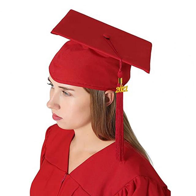 Czarna frędzlowa Mortarboard - Party czapka zakończenia szkoły dla akademickich mistrzów i lekarzy - Wianko - 5