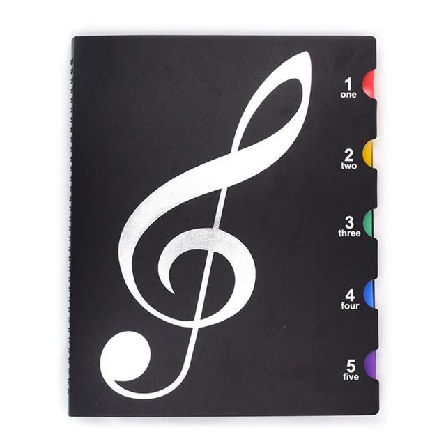 Kreatywna książka muzyczna A4 z wielofunkcyjnym folderem fortepianowym - praktyczna teczka na dokumenty - Wianko - 1