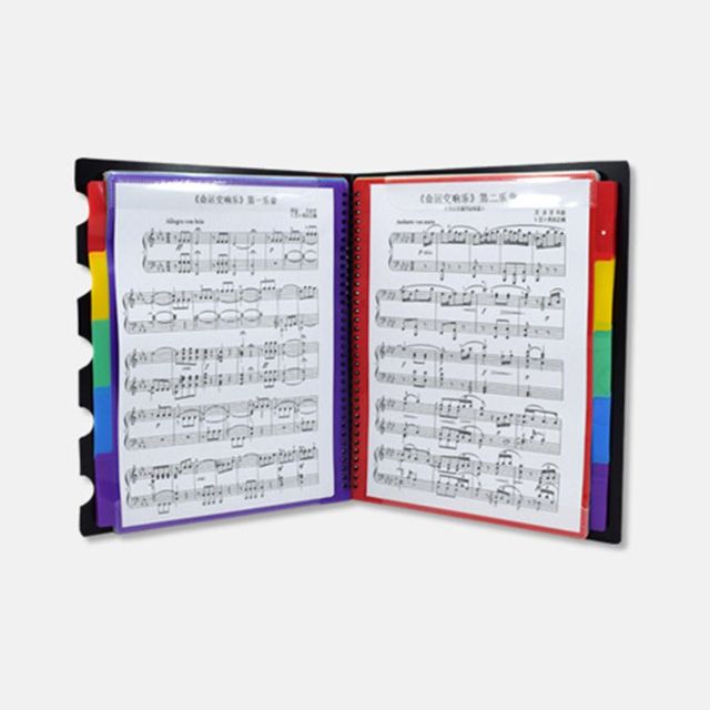 Kreatywna książka muzyczna A4 z wielofunkcyjnym folderem fortepianowym - praktyczna teczka na dokumenty - Wianko - 5