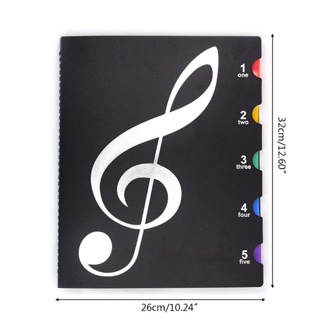 Kreatywna książka muzyczna A4 z wielofunkcyjnym folderem fortepianowym - praktyczna teczka na dokumenty - Wianko - 2
