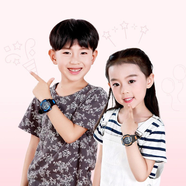 Zegarek LED wodoodporny z podświetleniem dla dzieci - kolorowy, z datownikiem i tygodniowym wyświetlaczem, idealny prezent - Wianko - 3