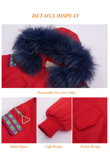 Zimowy płaszcz dla dziewczynek marki Projekt - kurtka z kapturem, 90% puchu kaczego, dla dziewczyn w wieku 3-14 lat - Wianko - 14
