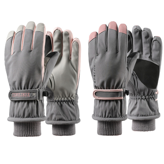 Rękawiczki narciarskie z funkcją dotykową (damskie/męskie) - termiczne, wodoodporne, ciepłe, snowboardowe - Wianko - 13