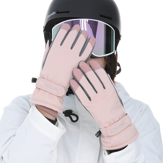 Rękawiczki narciarskie z funkcją dotykową (damskie/męskie) - termiczne, wodoodporne, ciepłe, snowboardowe - Wianko - 15