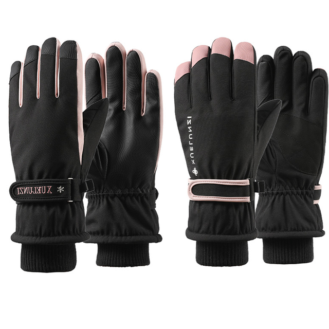 Rękawiczki narciarskie z funkcją dotykową (damskie/męskie) - termiczne, wodoodporne, ciepłe, snowboardowe - Wianko - 14