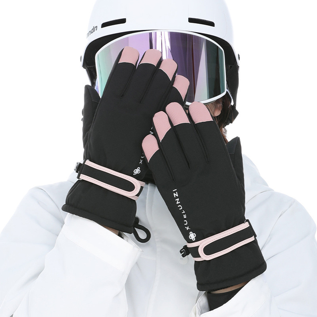Rękawiczki narciarskie z funkcją dotykową (damskie/męskie) - termiczne, wodoodporne, ciepłe, snowboardowe - Wianko - 20