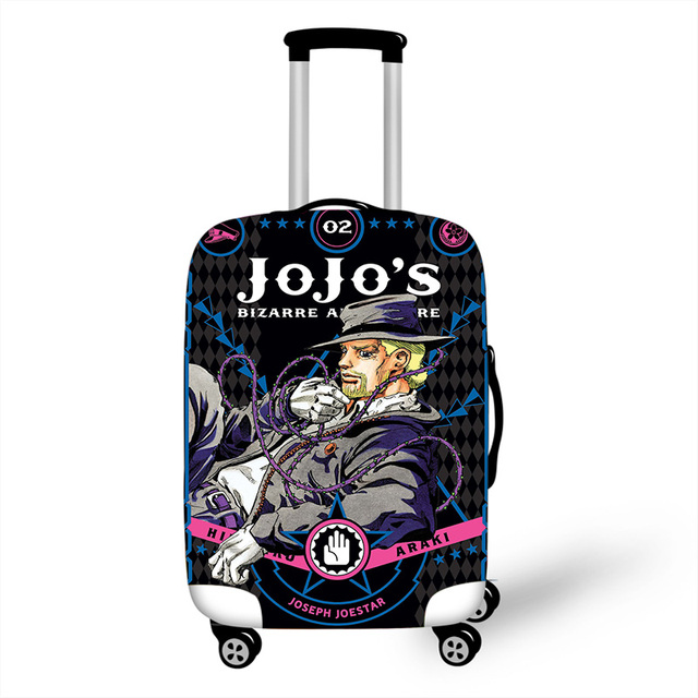 Pojemna osłona na walizkę Jojo Bizarre Adventure o wymiarach 18-32 cali z elastyczną i zagęszczoną konstrukcją oraz motywem kociego podróżnika - Wianko - 11