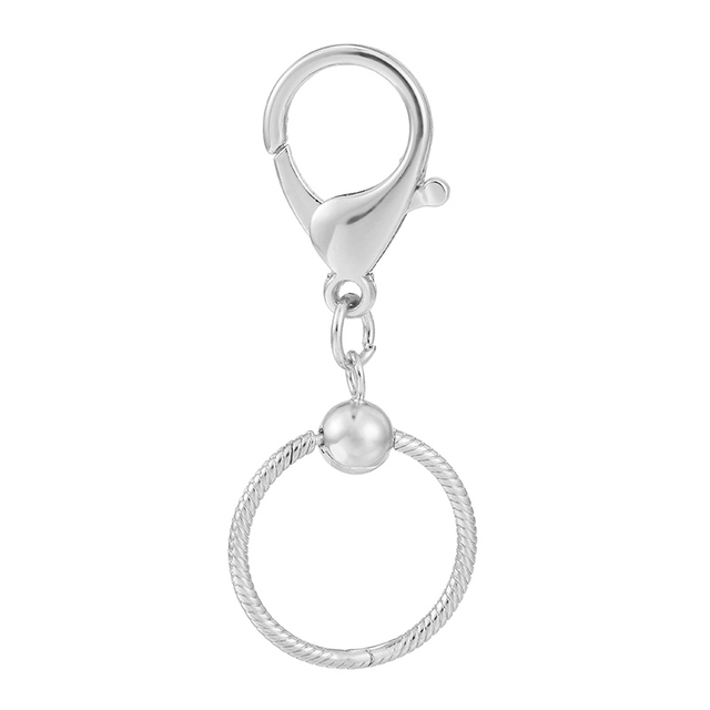Srebrny brelok kluczyk z motywem owadów - modny dodatek torebki, idealny prezent dla kobiet - Wianko - 5