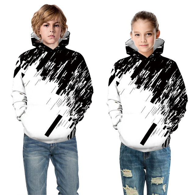 Bluza dziecięca jesień zima dla chłopców i dziewcząt 5-14 lat z kapturem i 3D drukowanym wzorem - sportowa, wygodna i odkrywająca najnowsze trendy - Wianko - 21