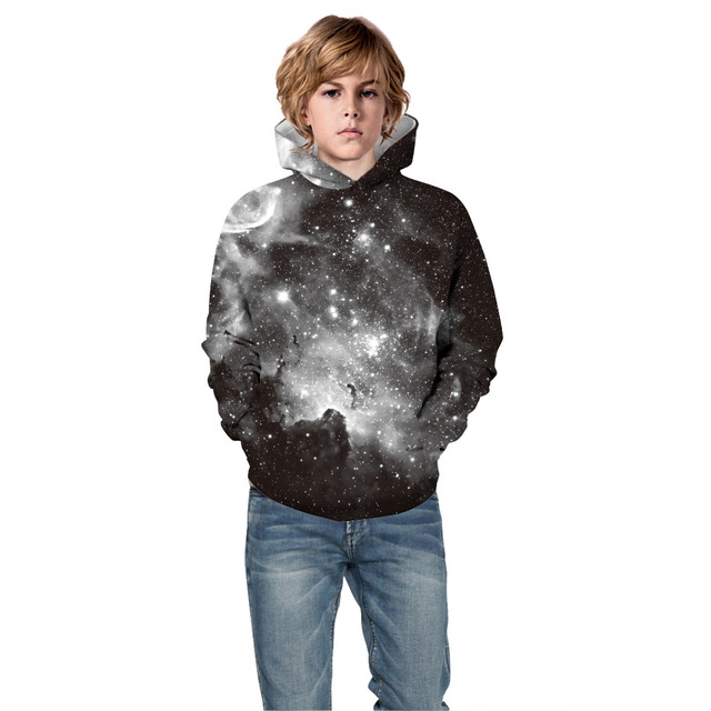 Bluza dziecięca jesień zima dla chłopców i dziewcząt 5-14 lat z kapturem i 3D drukowanym wzorem - sportowa, wygodna i odkrywająca najnowsze trendy - Wianko - 29