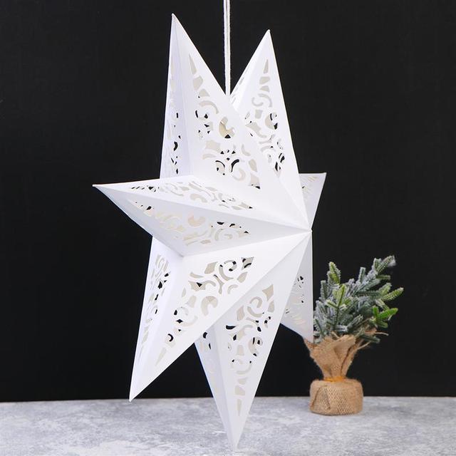 45cm Lampion w kształcie gwiazdy z papierowym abażurem dekoracyjnym do wiszenia - okno, ogród, przyjęcie - Wianko - 11