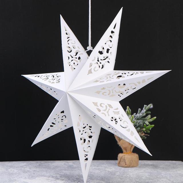 45cm Lampion w kształcie gwiazdy z papierowym abażurem dekoracyjnym do wiszenia - okno, ogród, przyjęcie - Wianko - 10