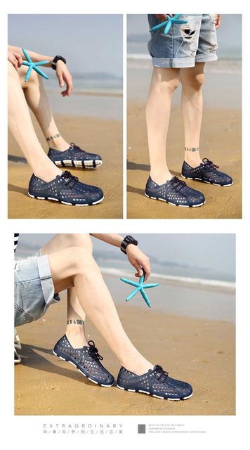 Nowe męskie sandały letnie na plażę i wodę, kapcie, obuwie odkryte - 2019 kolekcja - Wianko - 12
