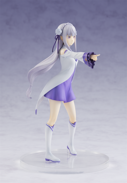 Anime figurka Emilia z serialu Re: Zero - 17cm, wykonana z PVC - Wianko - 13