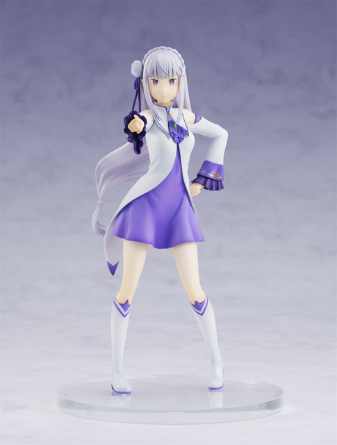 Anime figurka Emilia z serialu Re: Zero - 17cm, wykonana z PVC - Wianko - 9