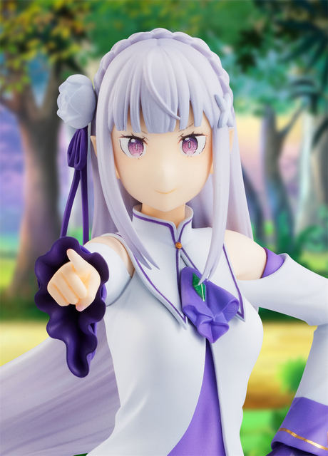 Anime figurka Emilia z serialu Re: Zero - 17cm, wykonana z PVC - Wianko - 3