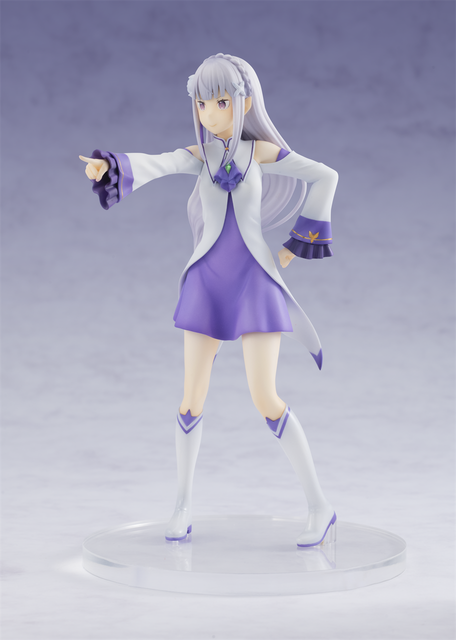 Anime figurka Emilia z serialu Re: Zero - 17cm, wykonana z PVC - Wianko - 7