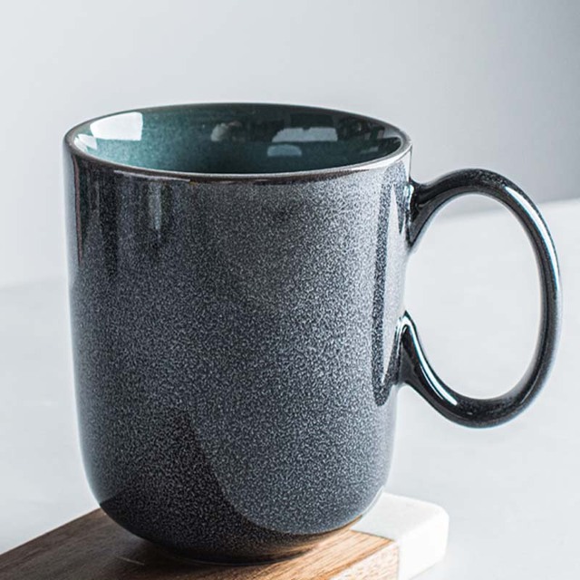 Kubek ceramiczny męski, biurowy, kreatywny, szkliwiony do picia kawy w domu - Wianko - 12