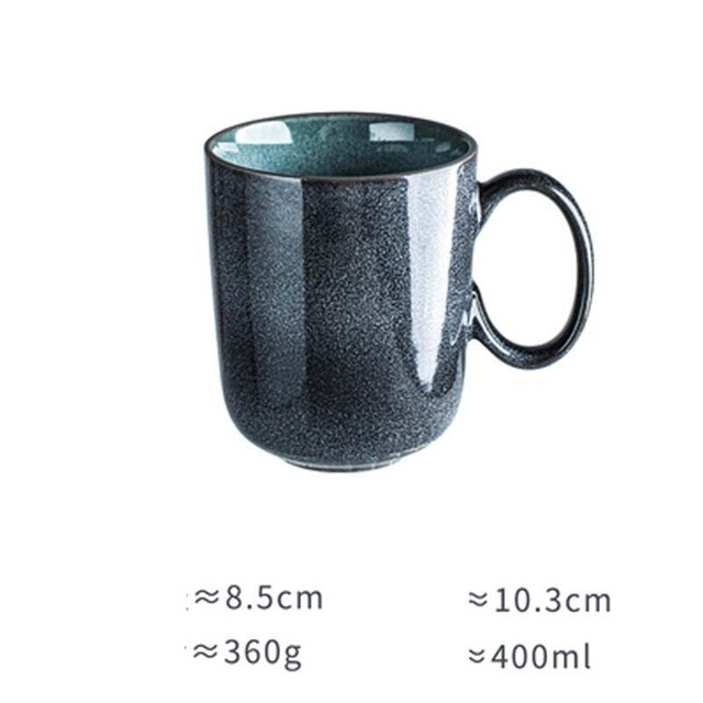 Kubek ceramiczny męski, biurowy, kreatywny, szkliwiony do picia kawy w domu - Wianko - 1