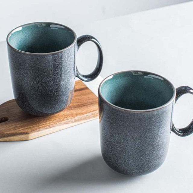 Kubek ceramiczny męski, biurowy, kreatywny, szkliwiony do picia kawy w domu - Wianko - 2