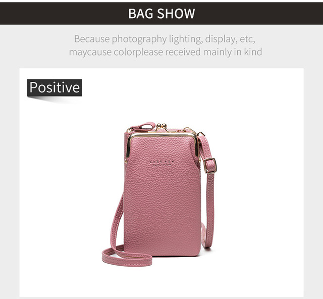 Luksusowa damska torebka na ramię z PU skóry, mini rozmiar z miejscem na telefon, karty podróżne i portfel - Wianko - 9