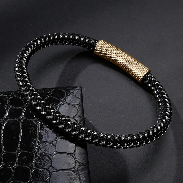 Czarna modna bransoletka AZIZ BEKKAOUI z tworzywa sztucznego - Wianko - 11