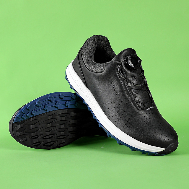 Buty golfowe skórzane wodoodporne trampki golfowe duże rozmiary 40-47 antypoślizgowe antypoślizgowe buty golfowe męskie antypoślizgowe buty do chodzenia - Wianko - 20