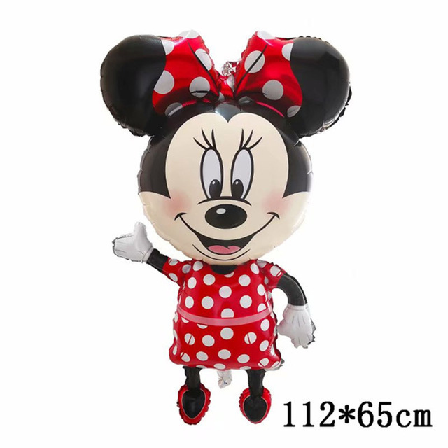 Dekoracja urodzinowa Disney Mickey Minnie Mouse z balonów foliowych - Baby Shower Party balony dziecięce zabawki Air Globos - Wianko - 2