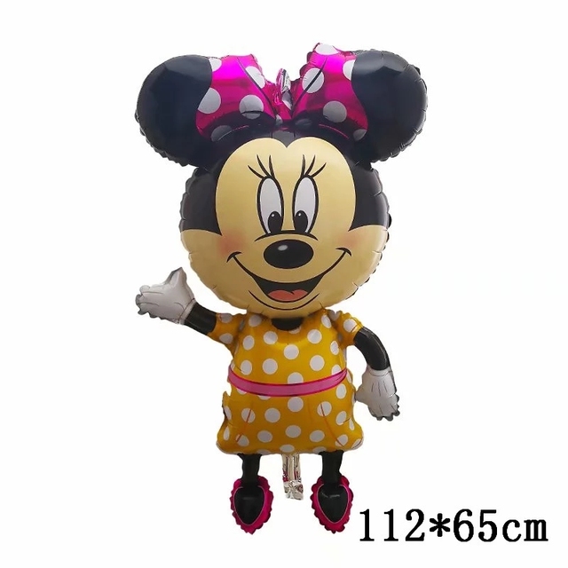 Dekoracja urodzinowa Disney Mickey Minnie Mouse z balonów foliowych - Baby Shower Party balony dziecięce zabawki Air Globos - Wianko - 3