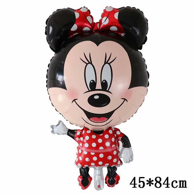 Dekoracja urodzinowa Disney Mickey Minnie Mouse z balonów foliowych - Baby Shower Party balony dziecięce zabawki Air Globos - Wianko - 4