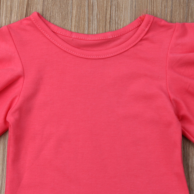 Zestaw ubrań dla dzieci: T-shirt z długim rękawem i spódnica Tutu dla dziewczynki, 1-6 lat - Wianko - 5