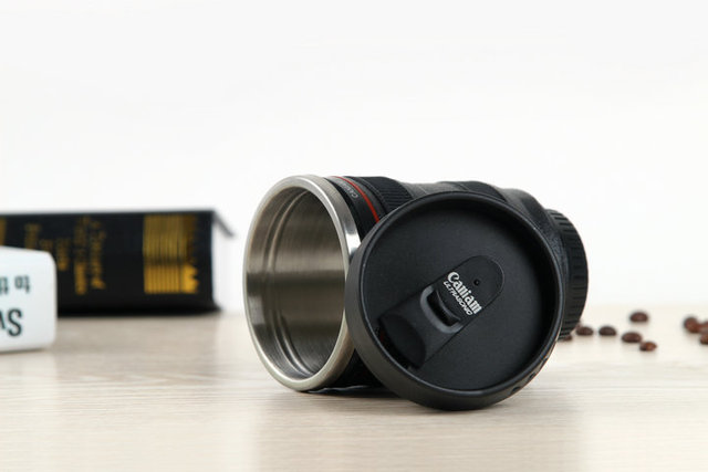 Kubek do kawy obiektyw lustrzanki ze stali nierdzewnej EF24-105mm, pięć generacji, izolacja liniowa - Wianko - 11
