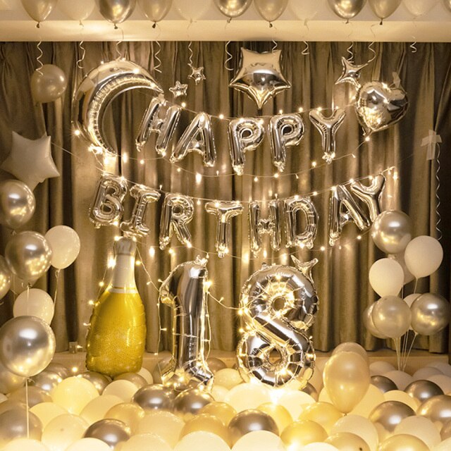 Duża folia balonów urodzinowych w kształcie cyfry 0-9 (32 Cal) - dekoracje na urodziny, wesela, Boże Narodzenie - Wianko - 2