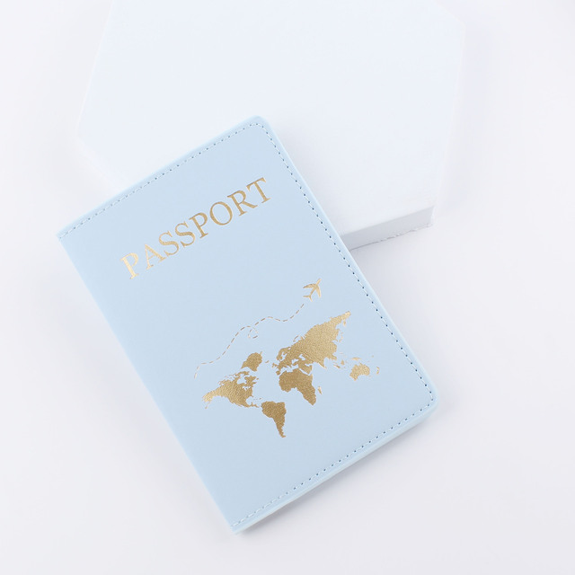 Etui na paszport z mapą świata - skórzany futerał podróżny z uchwytem na karty - Wianko - 8