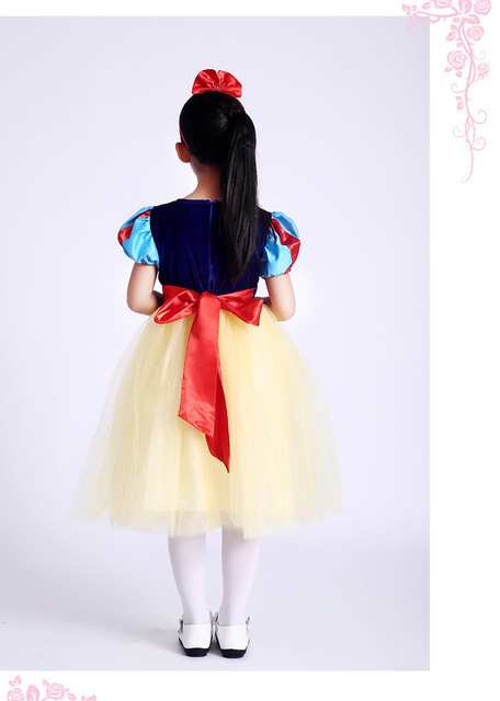 Bożonarodzeniowa sukienka dla dziewczynki w kolorze śnieżnobiałym, idealna na Halloween i inne imprezy kostiumowe - Wianko - 8